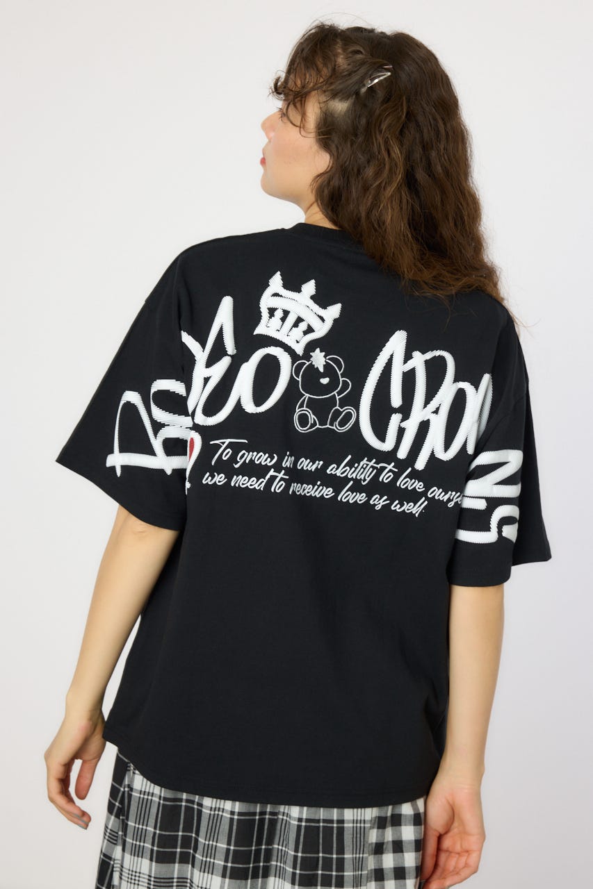【UNISEX】BRIDGE BEAR LOGO Tシャツ BLK L