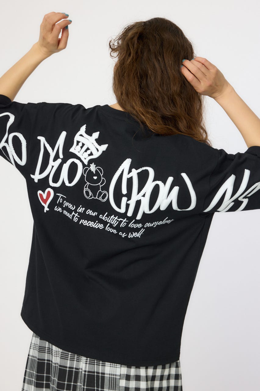 【UNISEX】BRIDGE BEAR LOGO Tシャツ BLK L