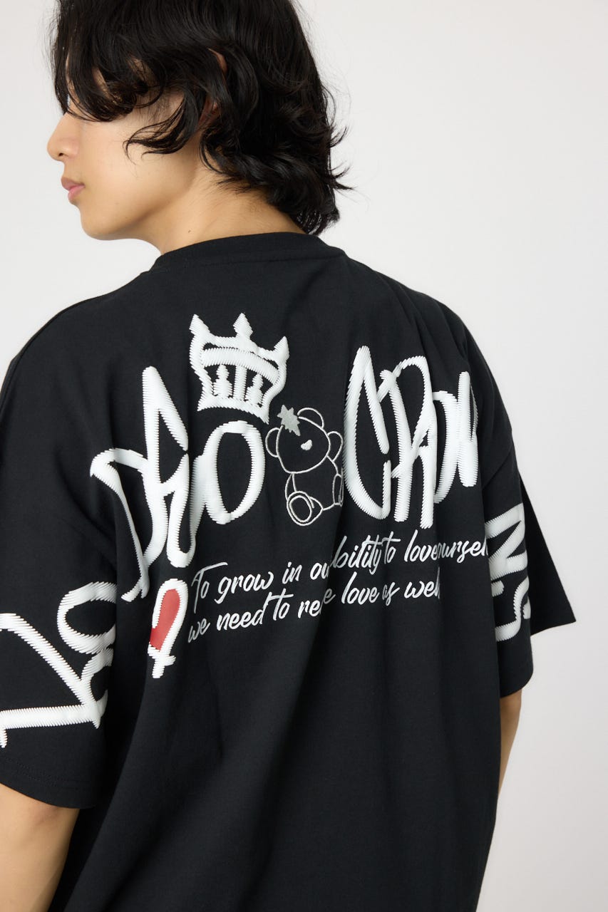 【UNISEX】BRIDGE BEAR LOGO Tシャツ BLK L