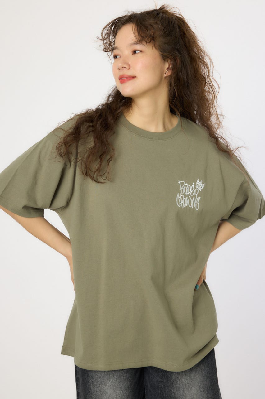 【UNISEX】BRIDGE BEAR LOGO Tシャツ KHA M