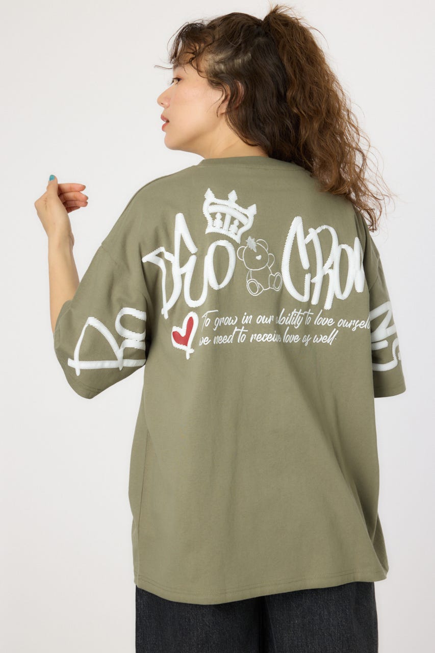 【UNISEX】BRIDGE BEAR LOGO Tシャツ KHA M