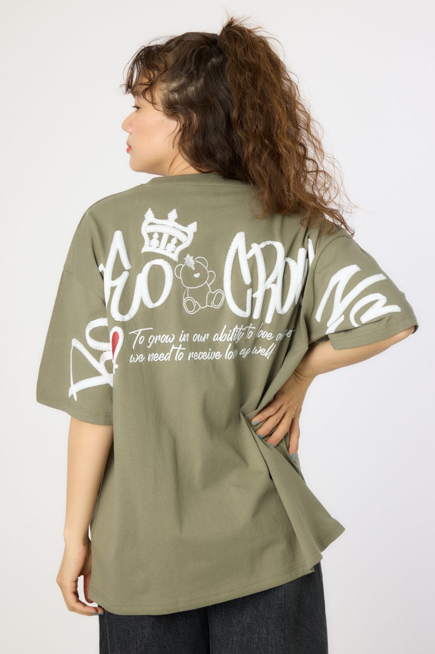 【UNISEX】BRIDGE BEAR LOGO Tシャツ KHA M