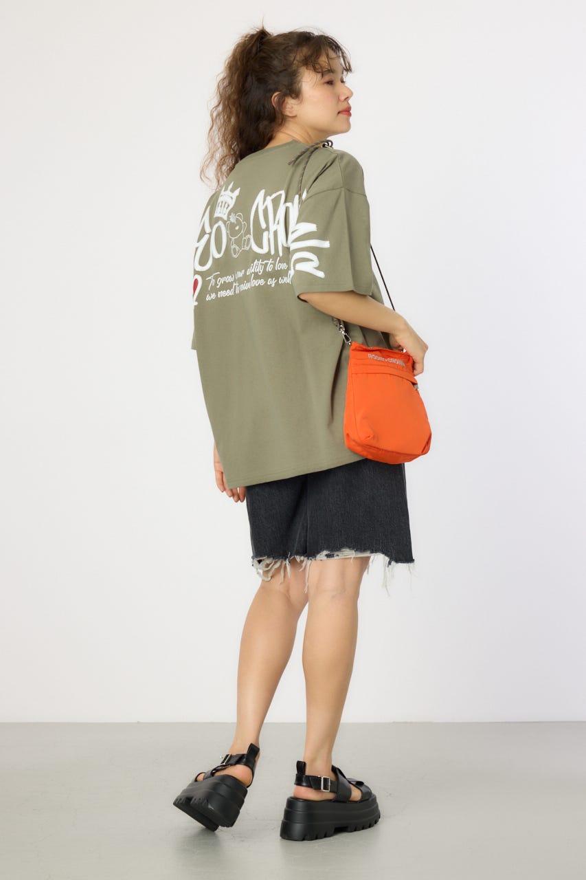 【UNISEX】BRIDGE BEAR LOGO Tシャツ KHA M