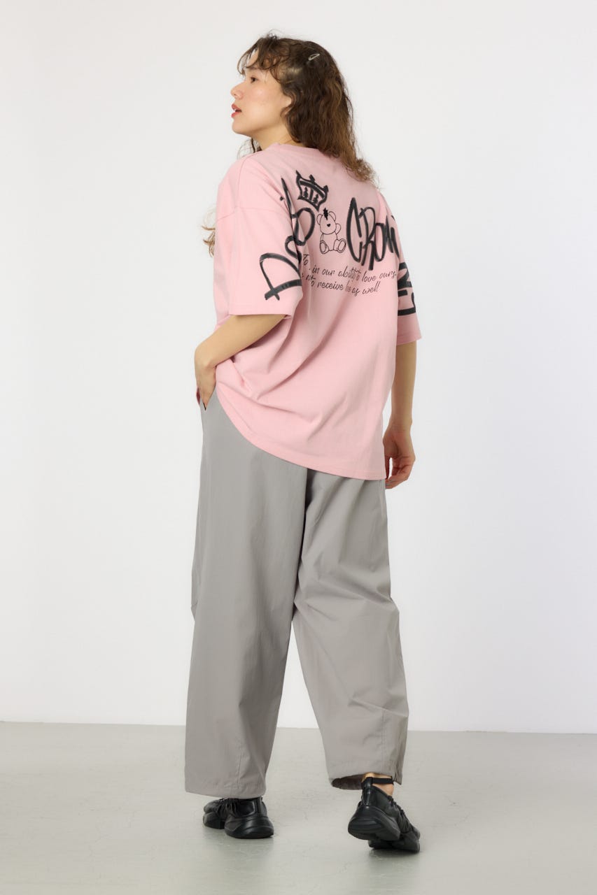 【UNISEX】BRIDGE BEAR LOGO Tシャツ PNK M