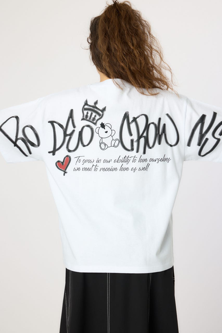 【UNISEX】BRIDGE BEAR LOGO Tシャツ WHT L