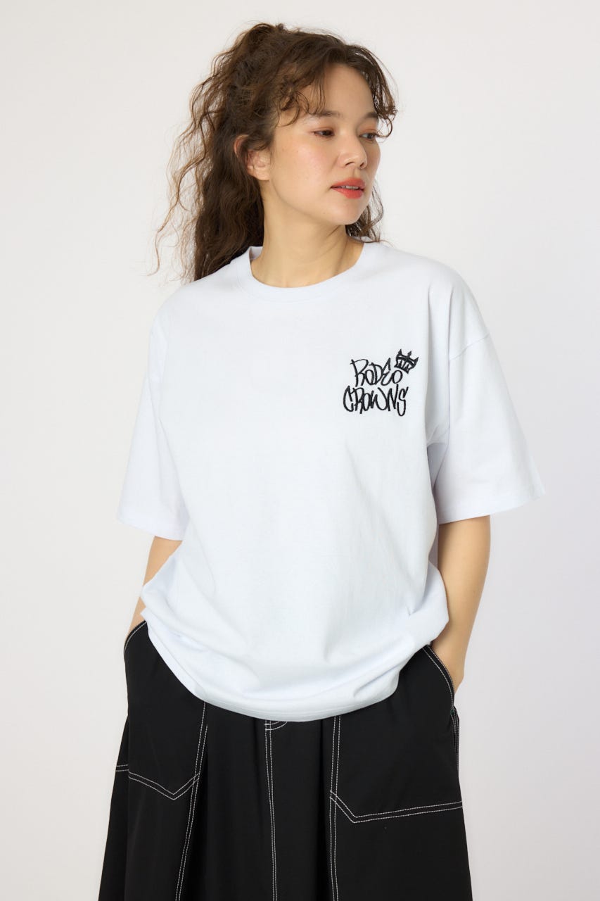 【UNISEX】BRIDGE BEAR LOGO Tシャツ WHT L