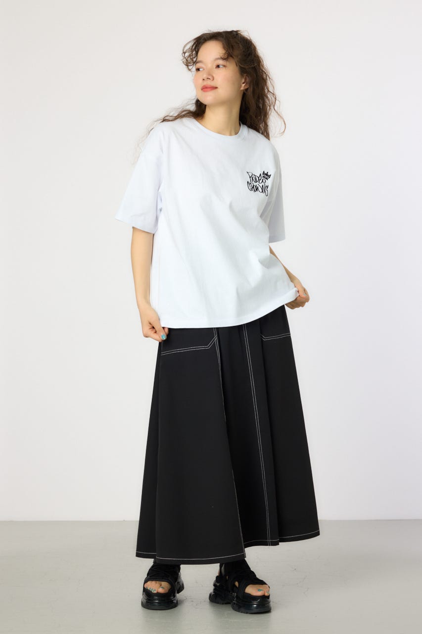 【UNISEX】BRIDGE BEAR LOGO Tシャツ WHT L