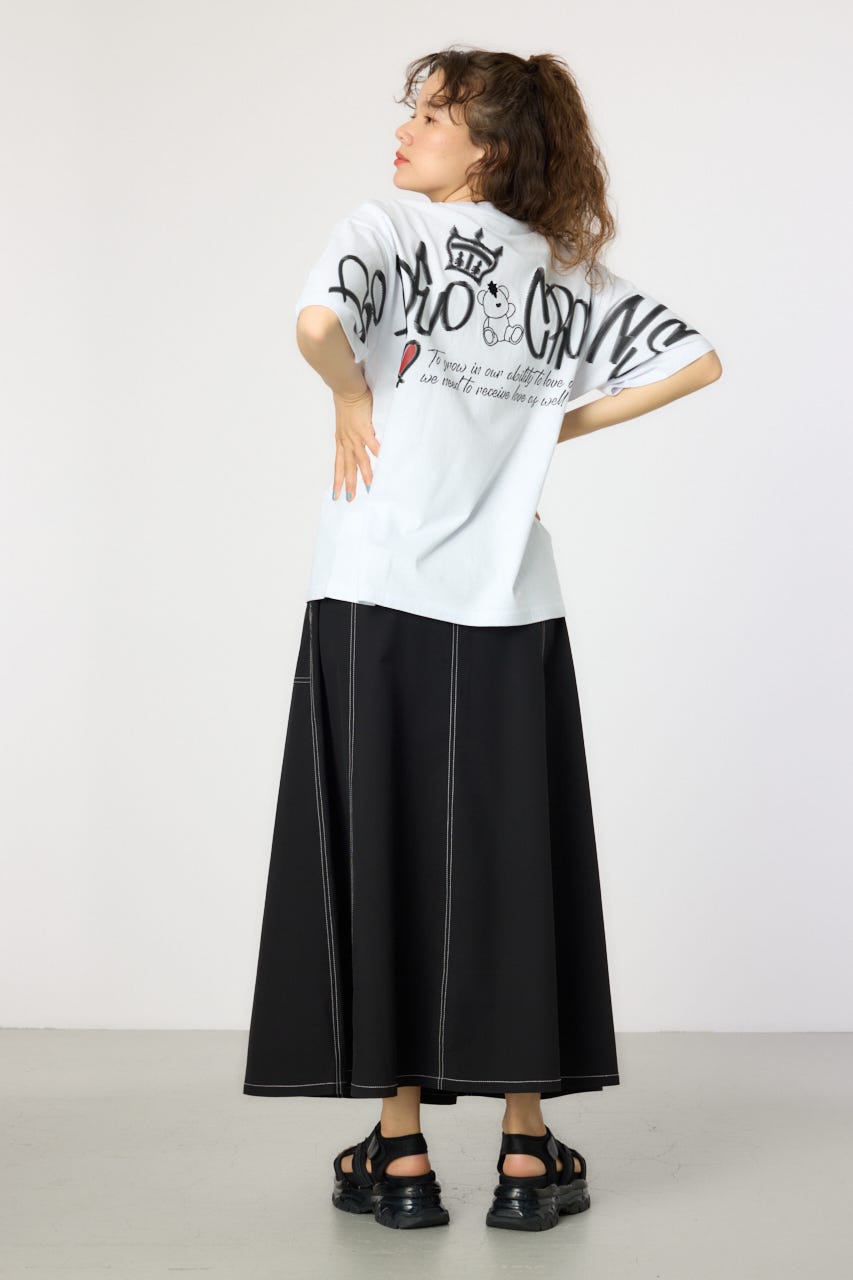 【UNISEX】BRIDGE BEAR LOGO Tシャツ WHT L