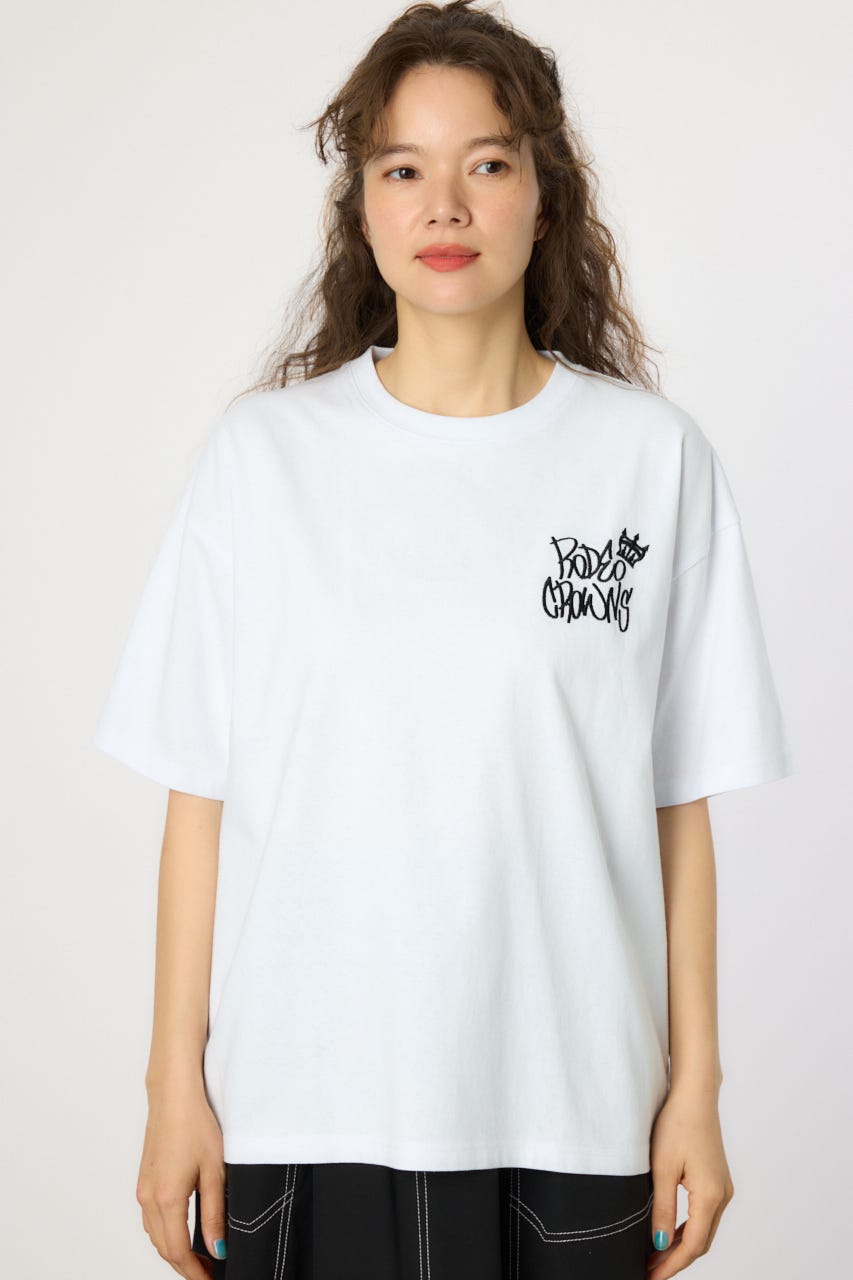 【UNISEX】BRIDGE BEAR LOGO Tシャツ WHT L