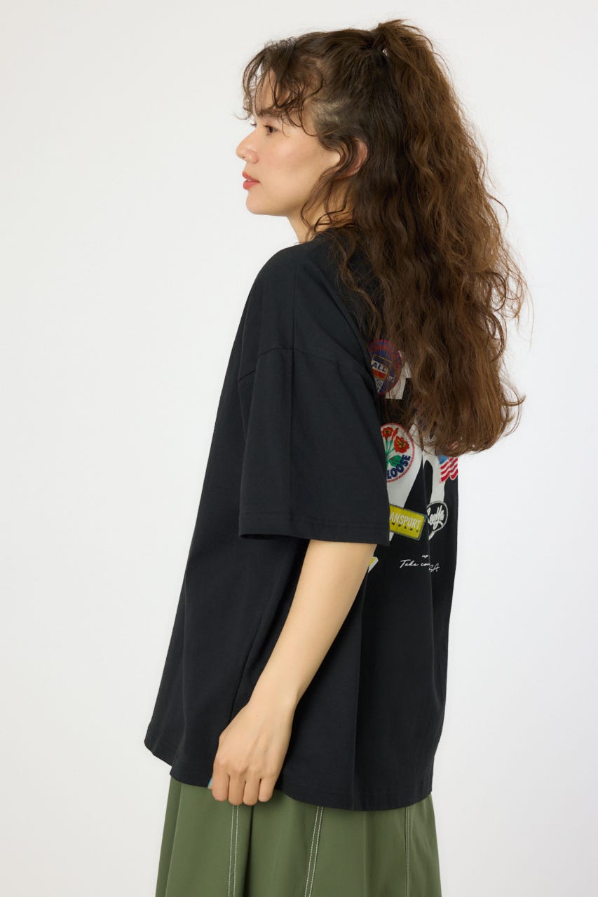 【UNISEX】PATCH CLOTH Tシャツ BLK M