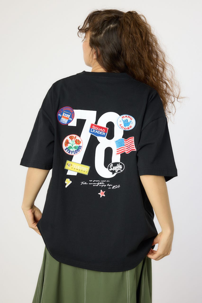【UNISEX】PATCH CLOTH Tシャツ BLK M