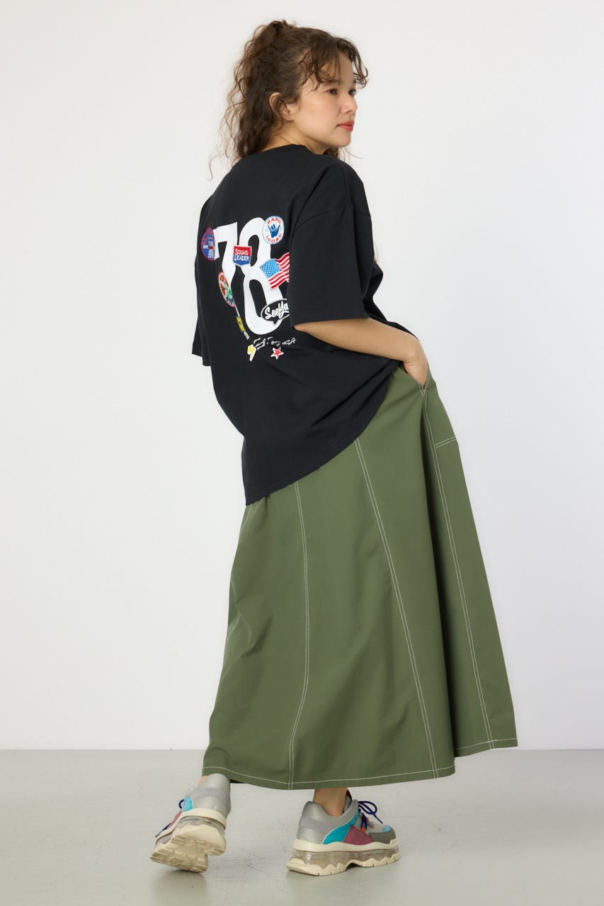 【UNISEX】PATCH CLOTH Tシャツ BLK M