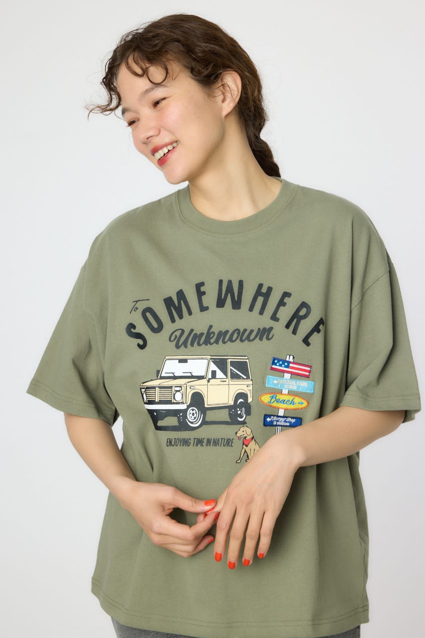 【UNISEX】PATCH CLOTH Tシャツ KHA M