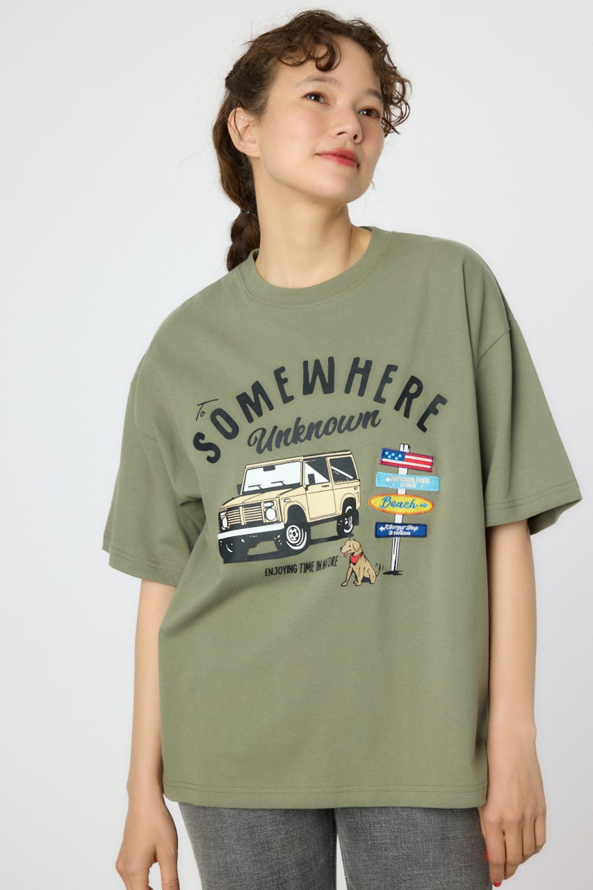 【UNISEX】PATCH CLOTH Tシャツ KHA M
