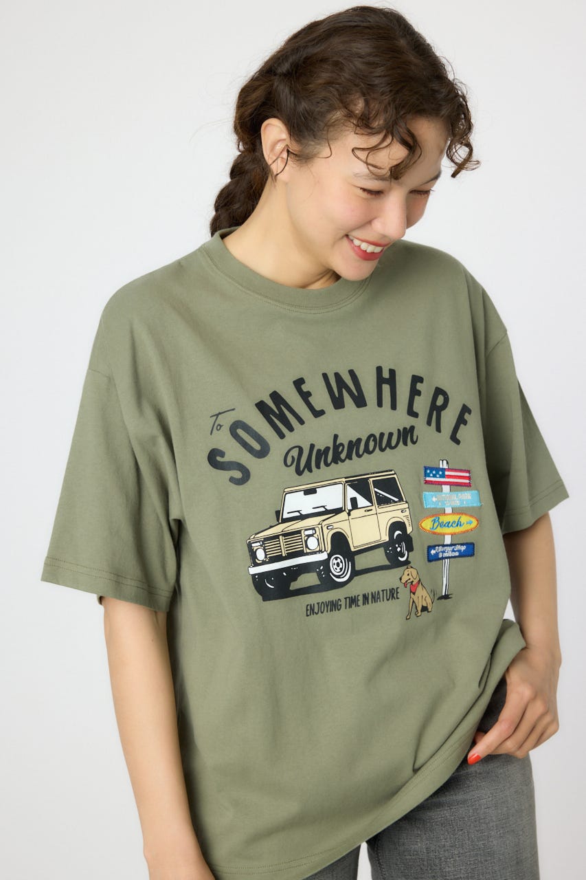 【UNISEX】PATCH CLOTH Tシャツ KHA M