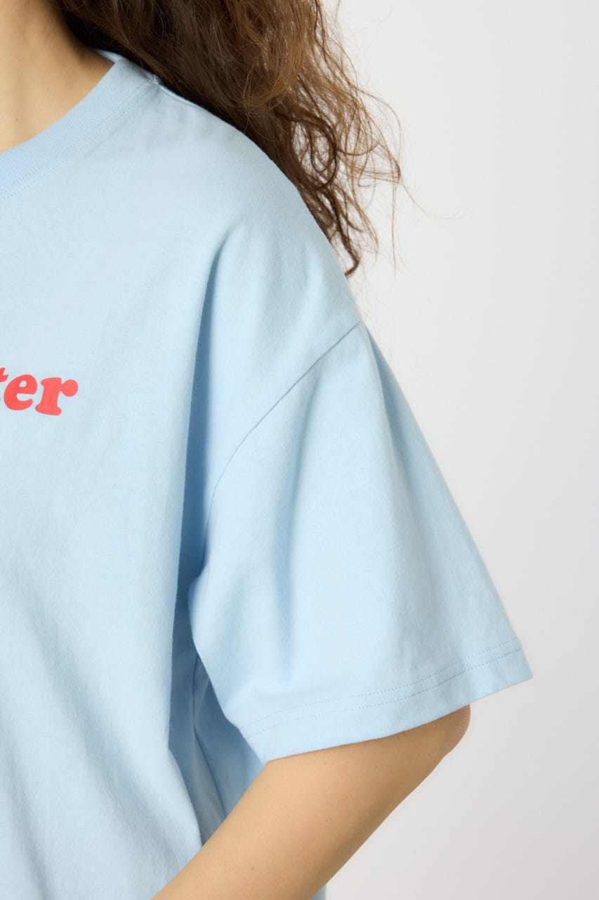 【UNISEX】PATCH CLOTH Tシャツ SAX M
