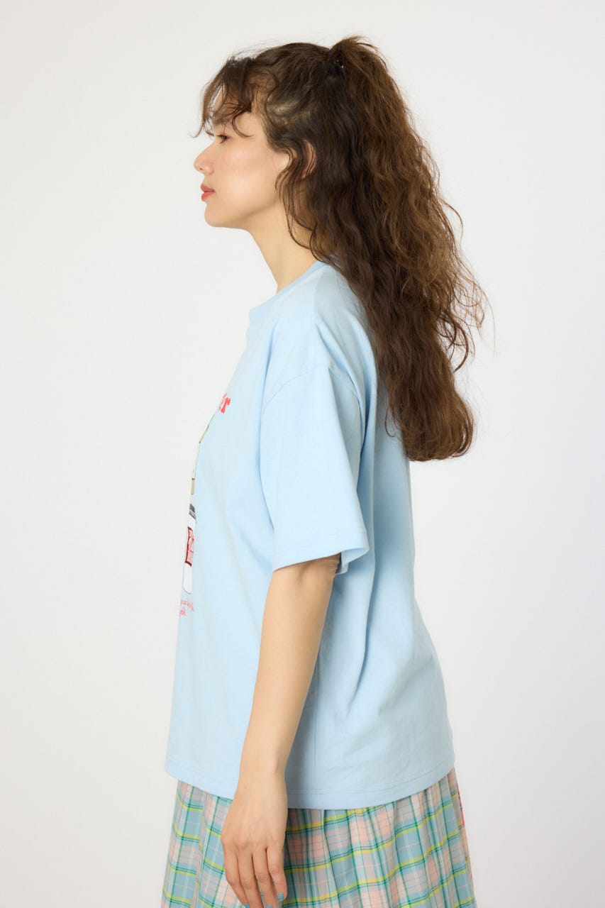 【UNISEX】PATCH CLOTH Tシャツ SAX M