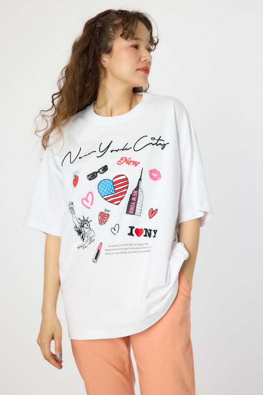 【UNISEX】PATCH CLOTH Tシャツ WHT L