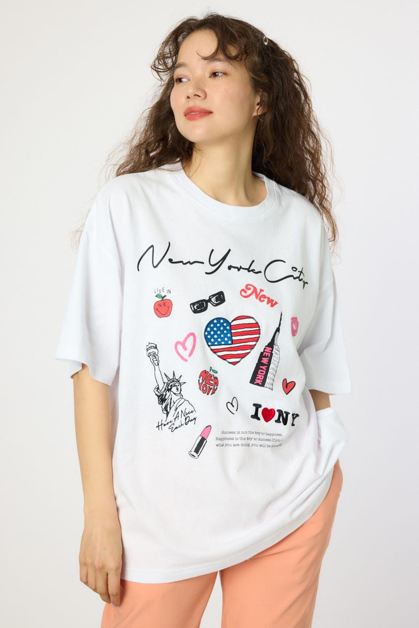 【UNISEX】PATCH CLOTH Tシャツ WHT L