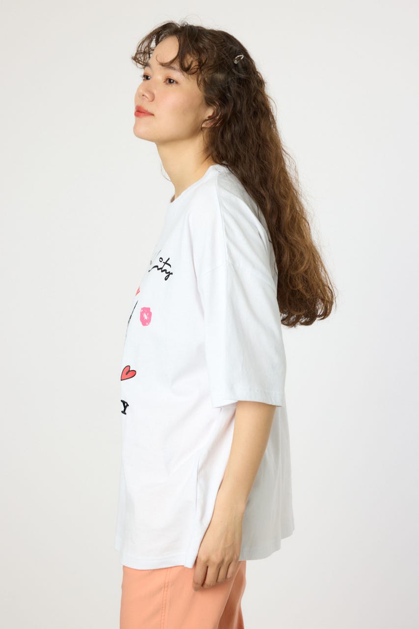 【UNISEX】PATCH CLOTH Tシャツ WHT L