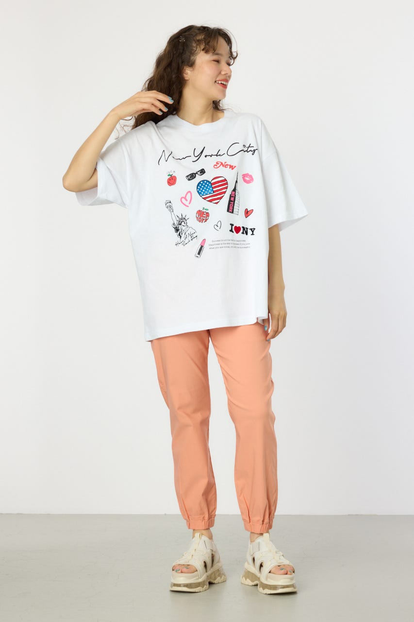【UNISEX】PATCH CLOTH Tシャツ WHT L