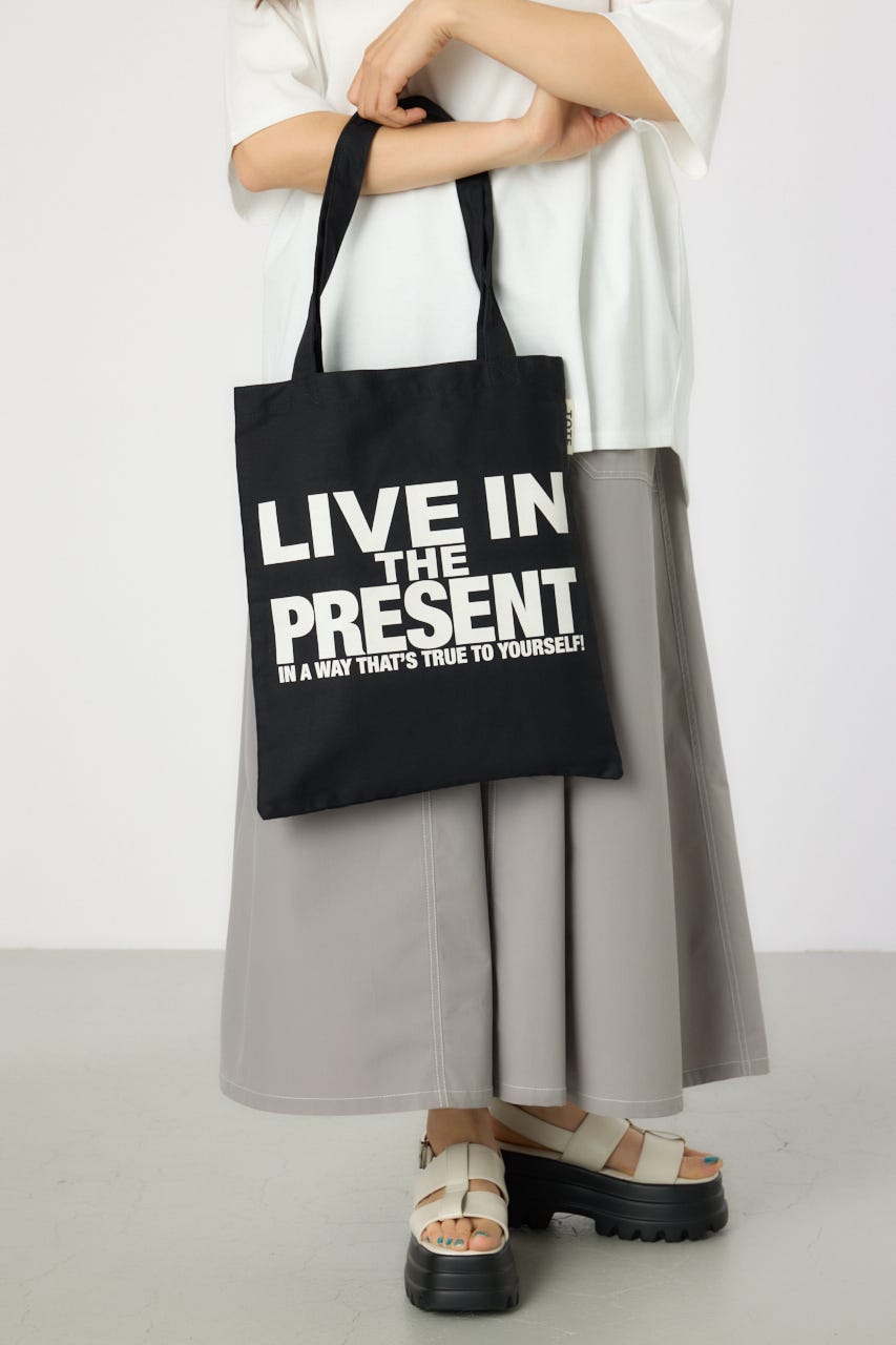 【UNISEX】メッセージトートバッグ BLK FREE