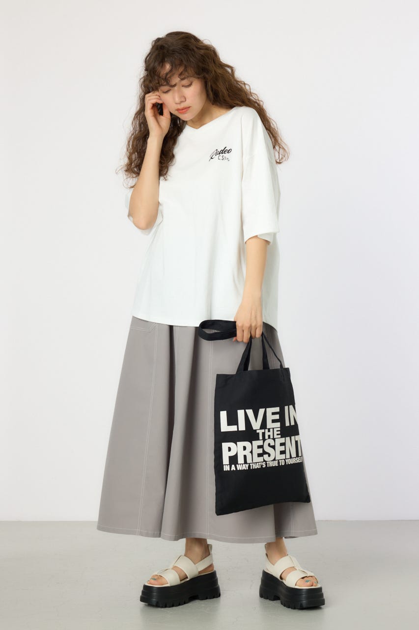 【UNISEX】メッセージトートバッグ BLK FREE