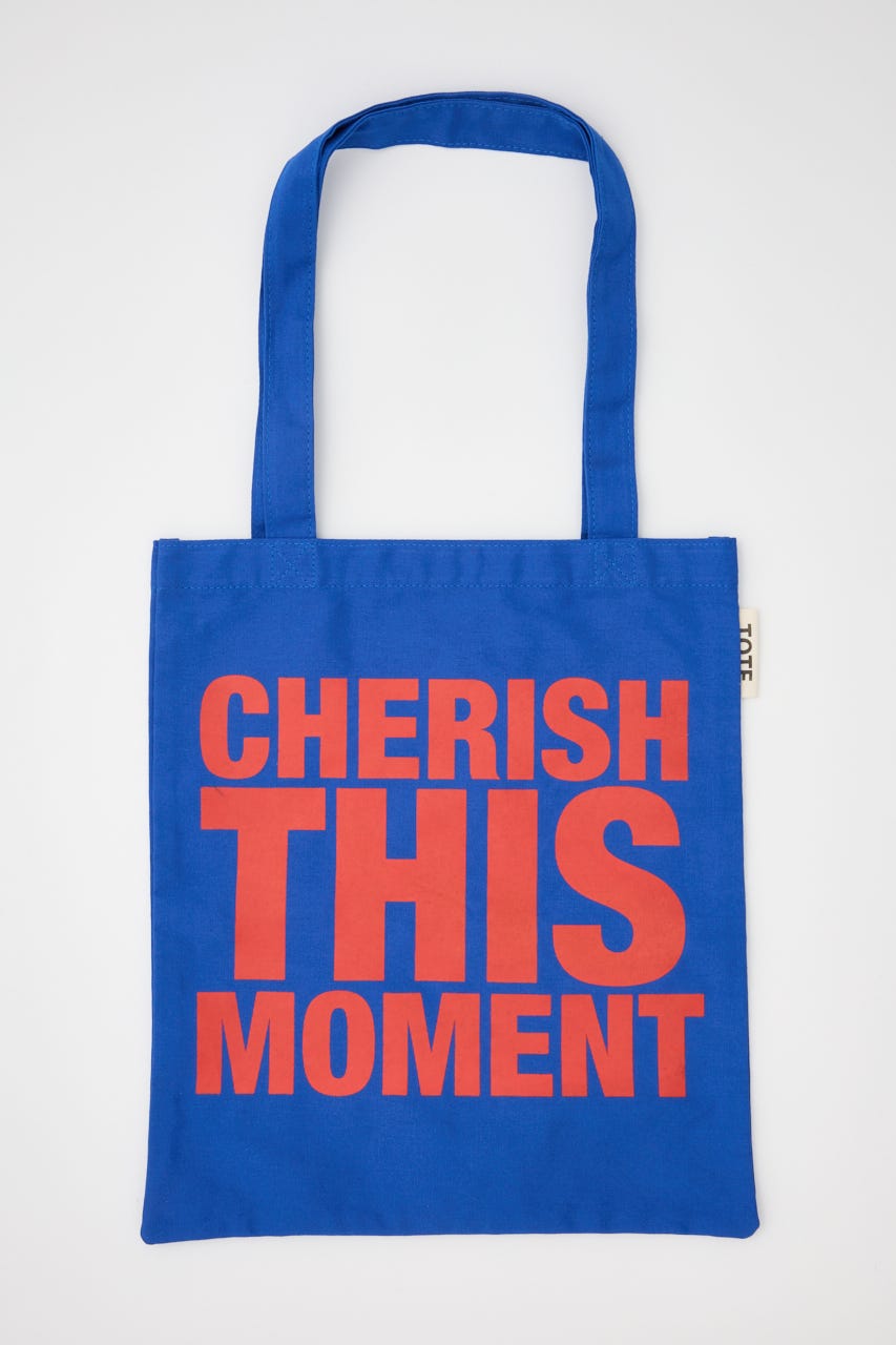 【UNISEX】メッセージトートバッグ BLU FREE