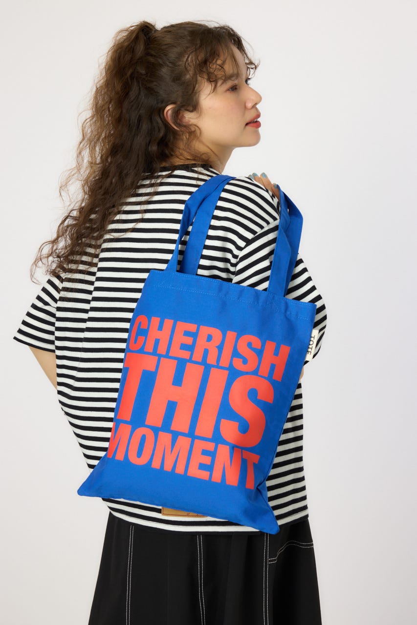 【UNISEX】メッセージトートバッグ BLU FREE