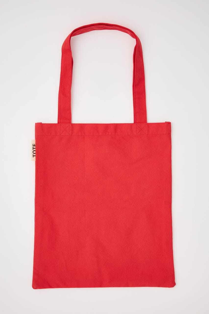【UNISEX】メッセージトートバッグ RED FREE