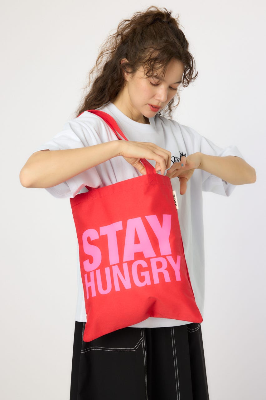 【UNISEX】メッセージトートバッグ RED FREE