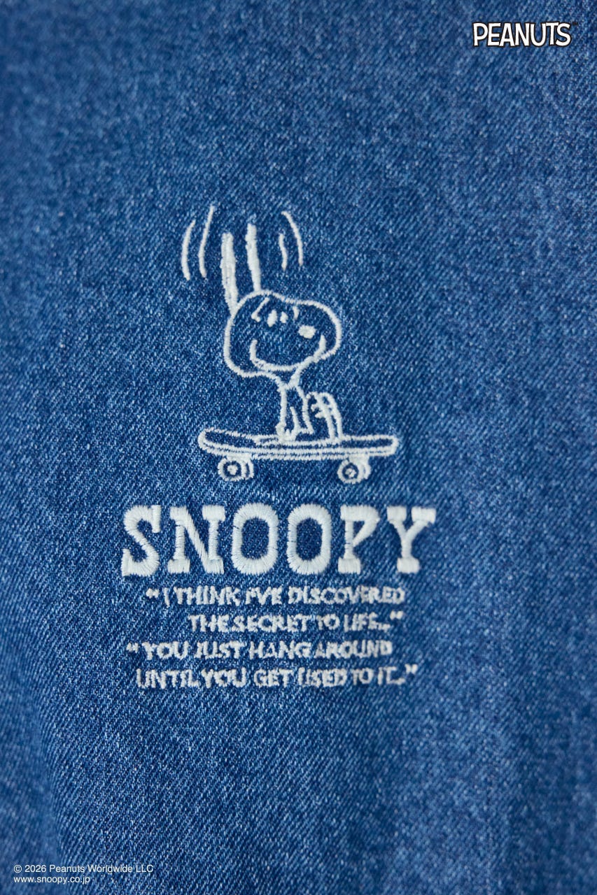 【UNISEX】(PEANUTS)ビックブルゾン BLU FREE