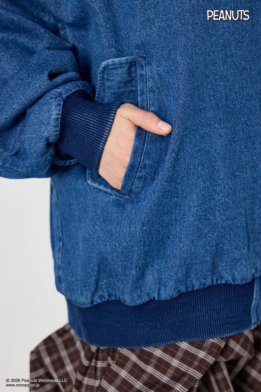 【UNISEX】(PEANUTS)ビックブルゾン BLU FREE