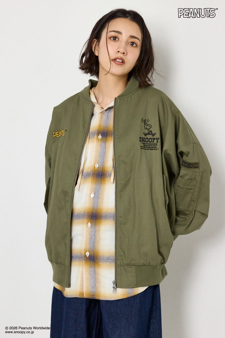 【UNISEX】(PEANUTS)ビックブルゾン KHA FREE