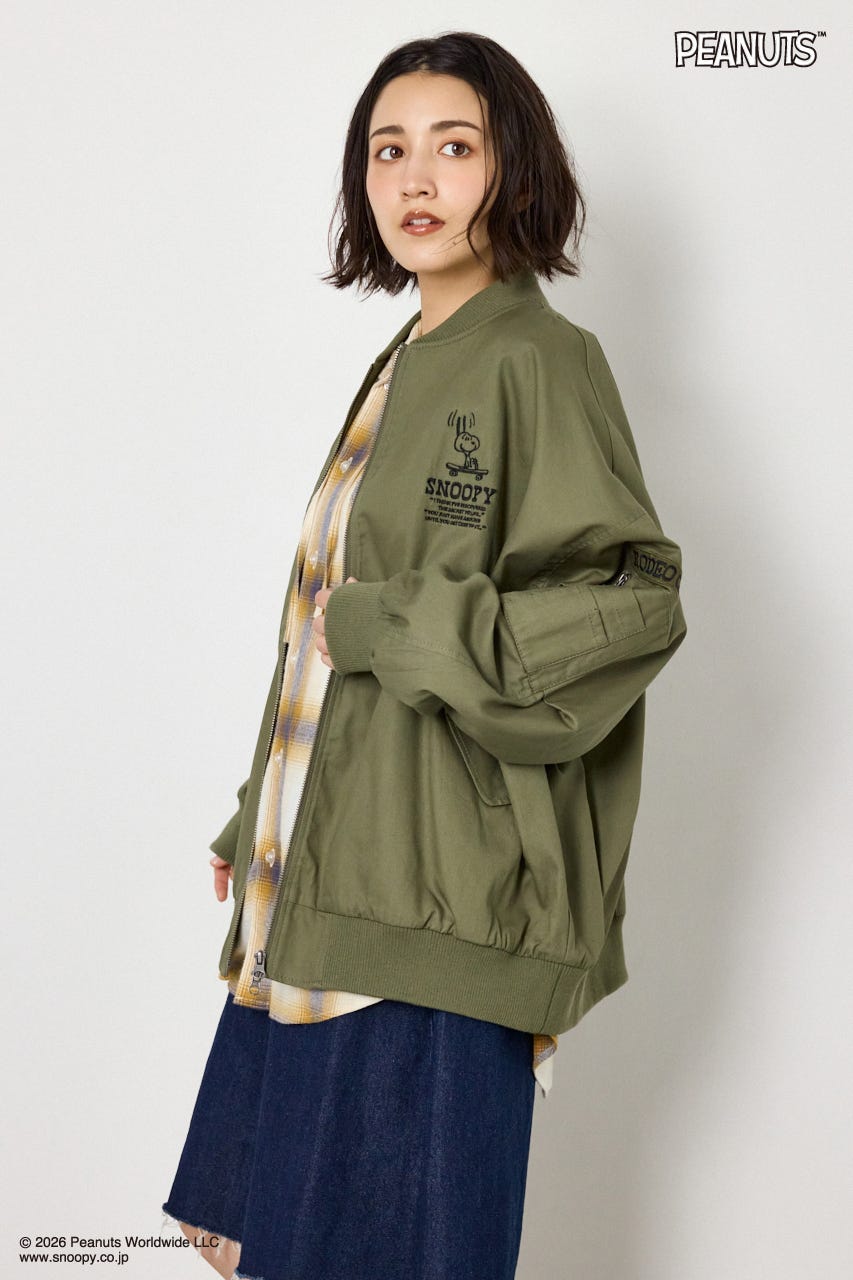 【UNISEX】(PEANUTS)ビックブルゾン KHA FREE