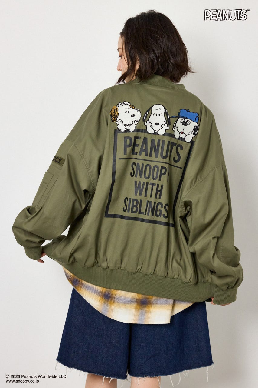 【UNISEX】(PEANUTS)ビックブルゾン KHA FREE