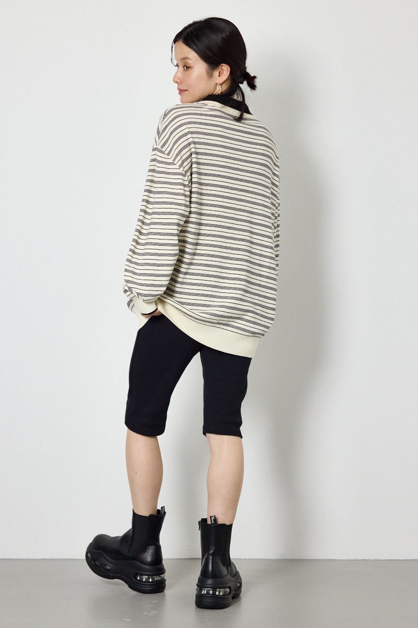 (UNISEX)【AW先行予約アイテム】SHAREニットポロシャツ 柄WHT L