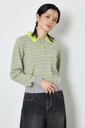 (UNISEX)【AW先行予約アイテム】SHAREニットポロシャツ
