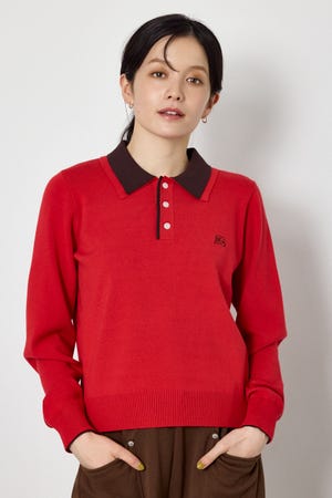 (UNISEX)【AW先行予約アイテム】SHAREニットポロシャツ