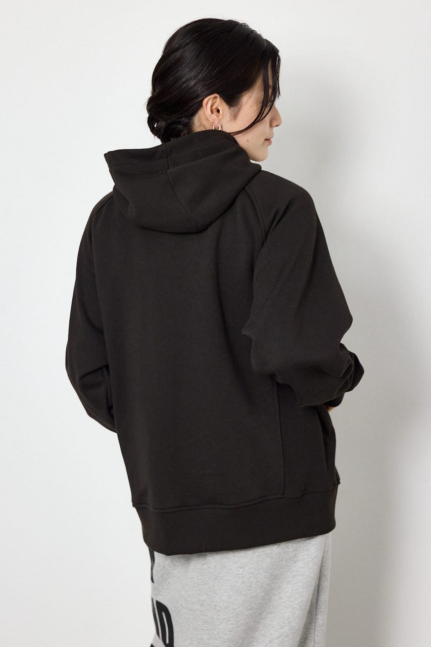 (UNISEX)【AW先行予約アイテム】SHARE スタンドネックジップパーカー BLK M