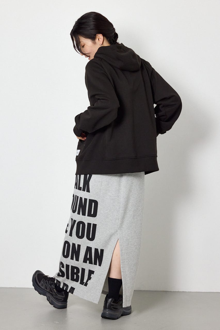 (UNISEX)【AW先行予約アイテム】SHARE スタンドネックジップパーカー BLK M