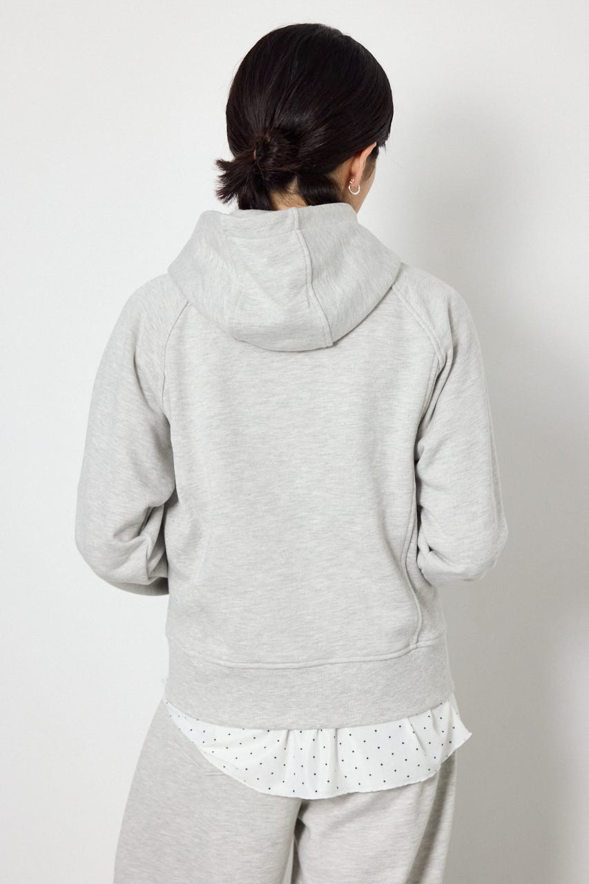 (UNISEX)【AW先行予約アイテム】SHARE スタンドネックジップパーカー L/T.GRY M