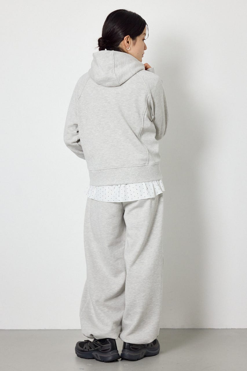 (UNISEX)【AW先行予約アイテム】SHARE スタンドネックジップパーカー L/T.GRY M