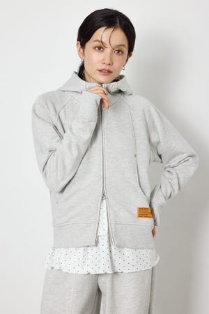 (UNISEX)【AW先行予約アイテム】SHARE スタンドネックジップパーカー