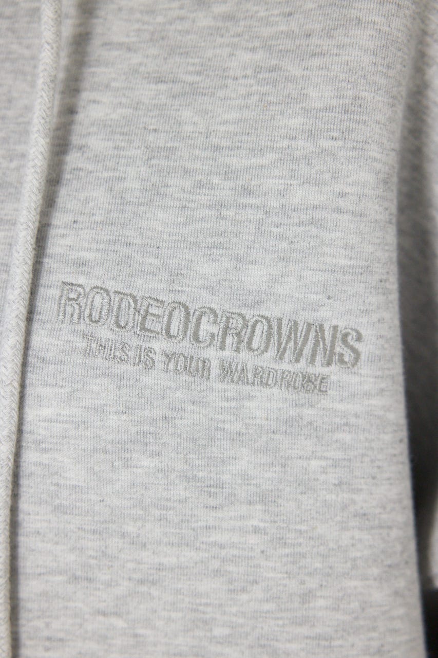 【UNISEX】エンボス W-ZIP ビッグ パーカー L/T.GRY FREE