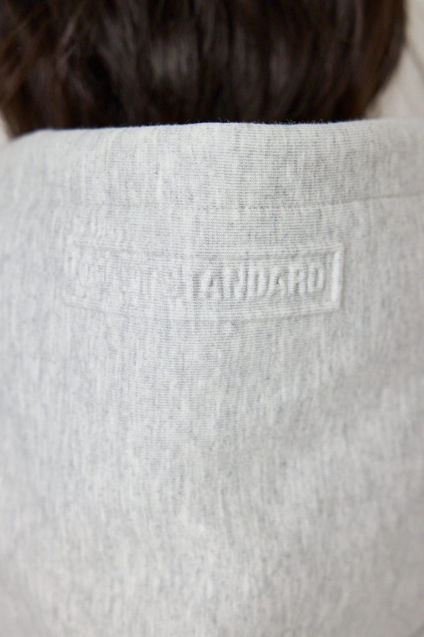 【UNISEX】エンボス W-ZIP ビッグ パーカー L/T.GRY FREE