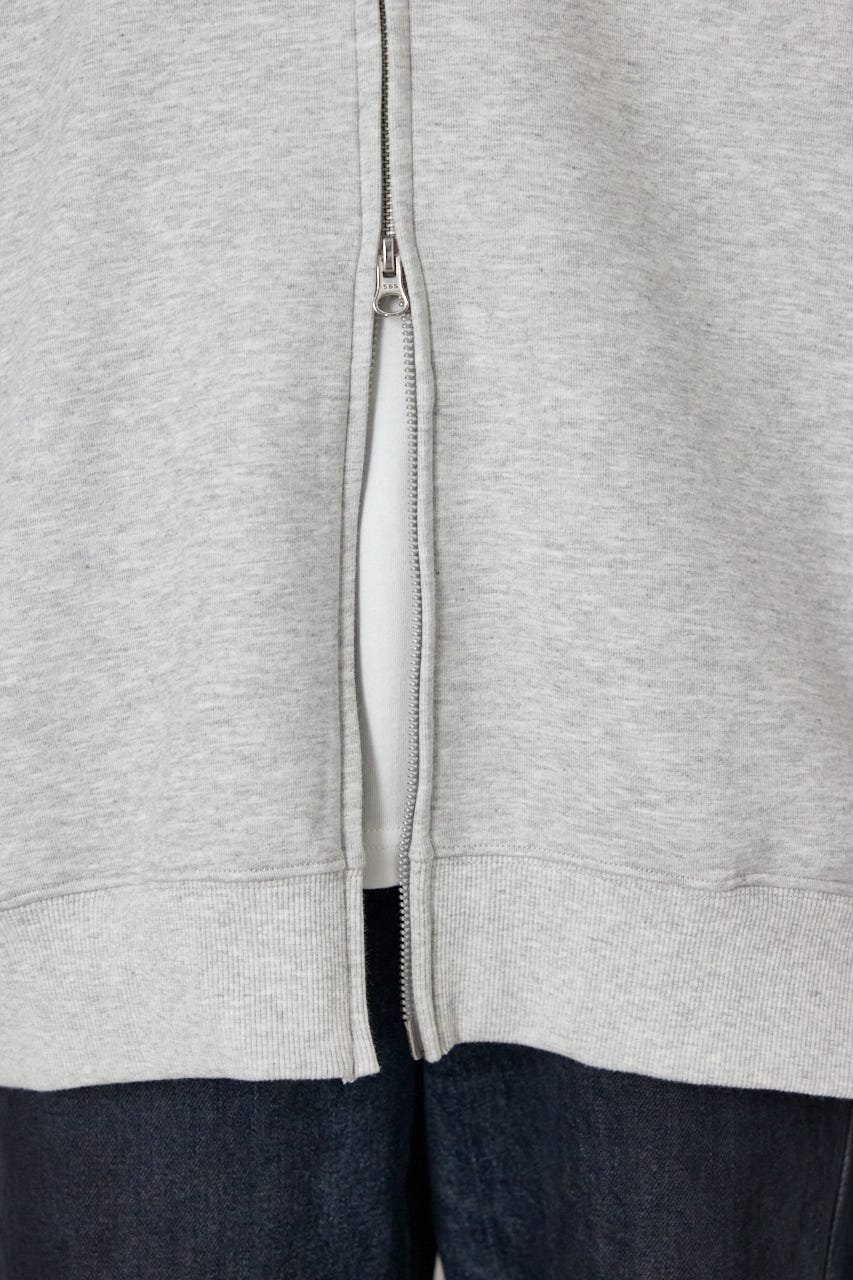 【UNISEX】エンボス W-ZIP ビッグ パーカー L/T.GRY FREE