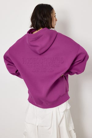 【UNISEX】エンボス W-ZIP ビッグ パーカー