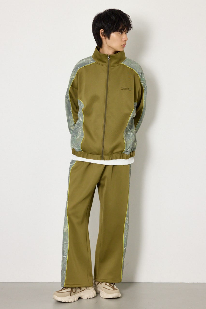 【UNISEX】サイドパターンドッキングブルゾン 柄KHA L