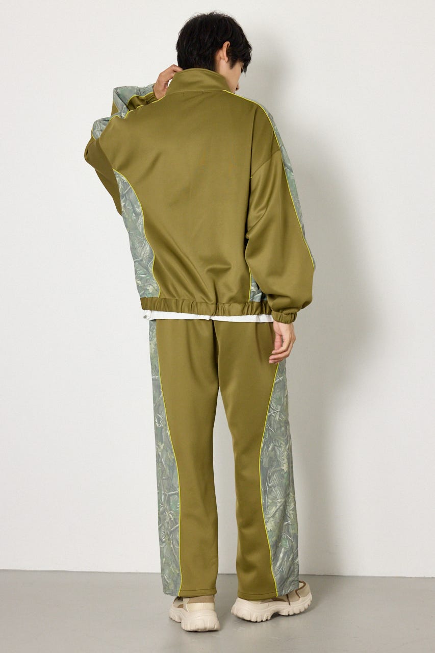 【UNISEX】サイドパターンドッキングブルゾン 柄KHA L